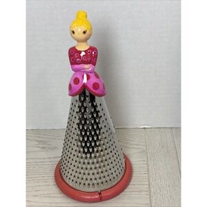 Pylones Brandani Large Cheese Veg Madam Grater Pink Poke A Dot Dress.